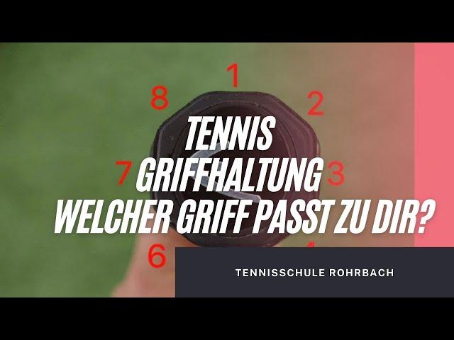 Tennis Griffhaltung mit Beispielen erklärt- Welcher Griff passt zu dir?