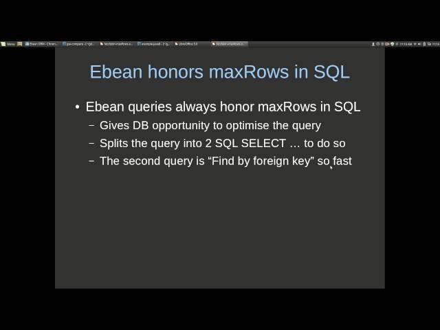Ebean ORM - fetch join @OneToMany maxRows treatment