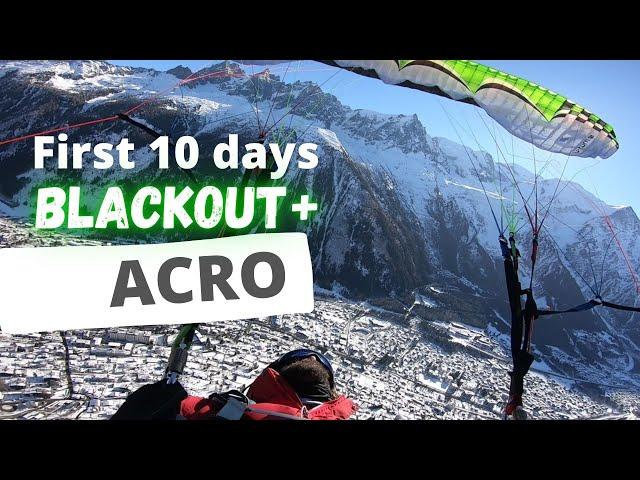 First ACRO Paragliding Flights | Uturn Blackout +