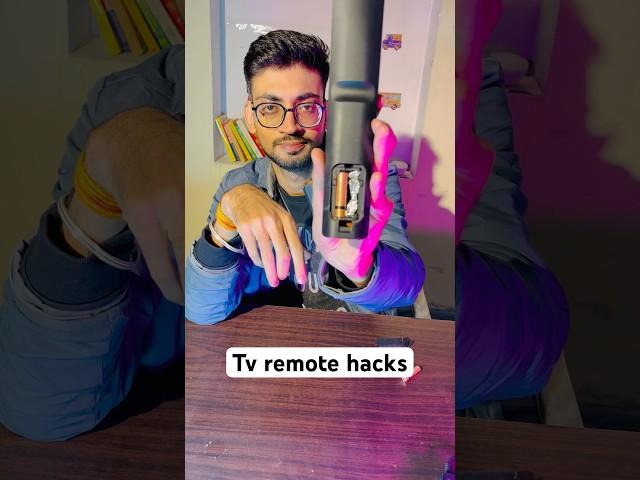 Tv remote without cell 1 - Real or Fake #experiment #lifehacks #creator #diy