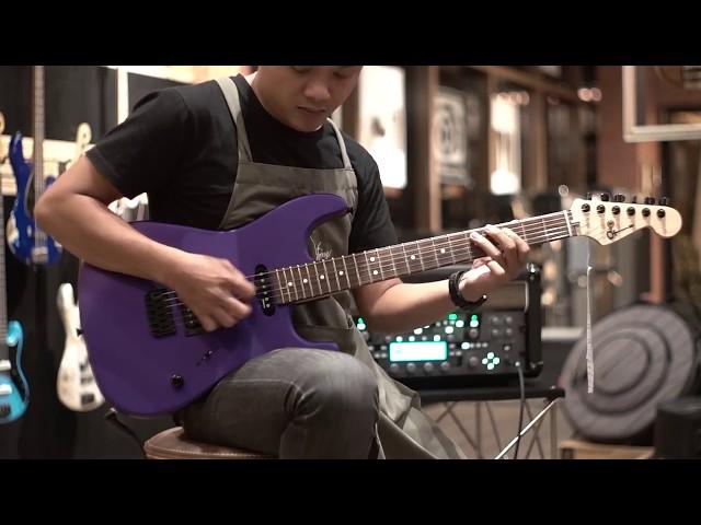 Strings Quick Demo : CHARVEL® USA SELECT SAN DIMAS® STYLE 1 HSS HT Satin Plum