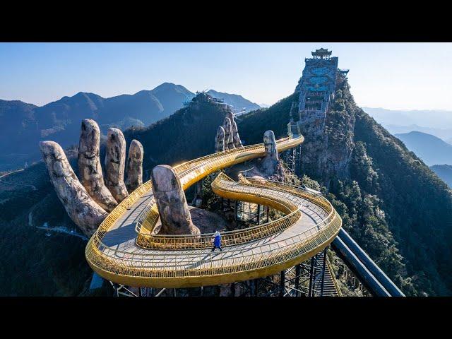 What kind of magical place is this? China Buddha's Hand Bridge, Ma Ling Tian Guan Summit Journey｜4K