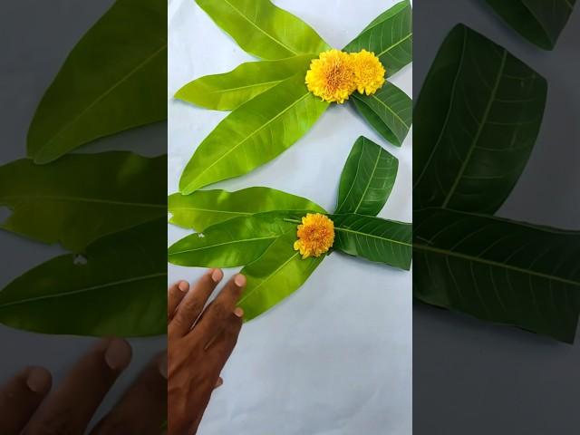 1 mins mango leaf decoration ideas #shorts