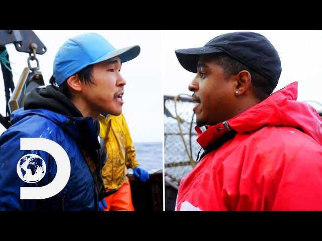 "Those Words CANNOT Be Said!" Deckhand FIRED For Verbal Abuse Towards Co-Captain! | Deadliest Catch