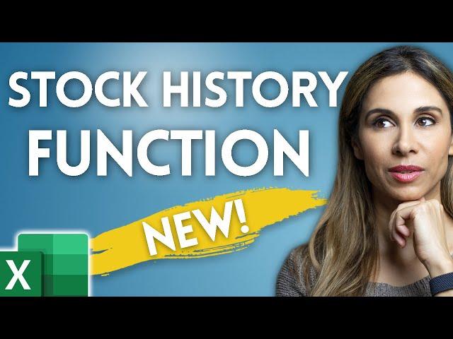 How to Use the STOCKHISTORY Function in Excel 