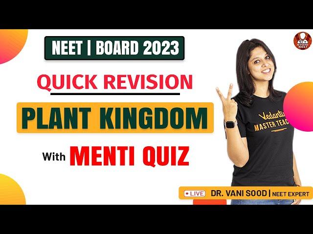 Plant Kingdom Class 11 - L3 | Pteridophytes | NEET Biology | NEET 2023 | Vani Ma'am | Biotonic