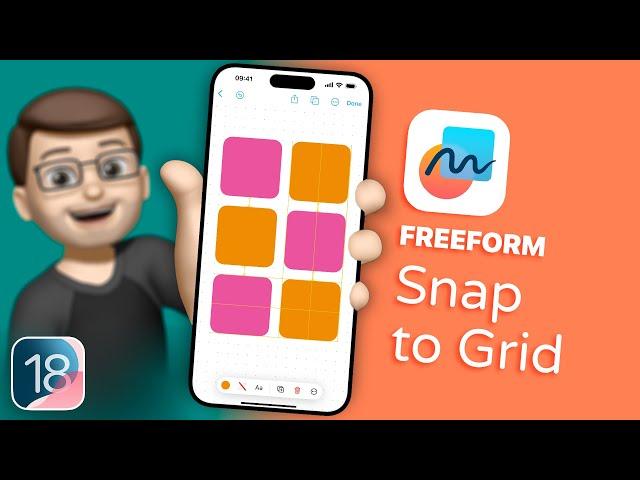 iOS 18 Freeform: Perfect Alignment with Snap to Grid