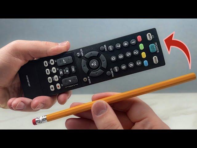 Even the rich do it! Repair the remote control with a pencil!