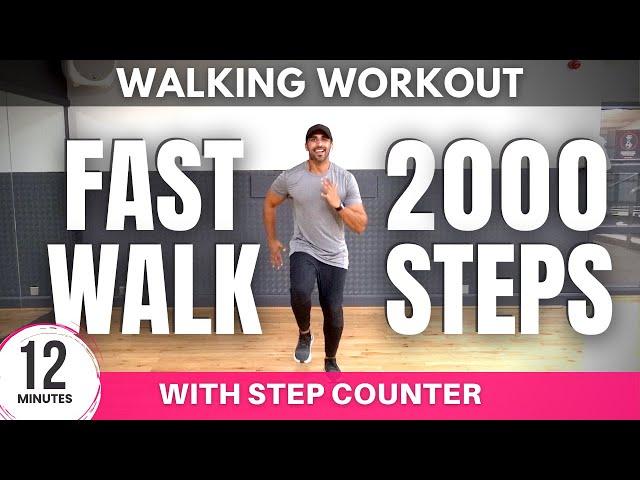 12 Minute Fast Walk | Speed Walking Workout | Daily Workout at home