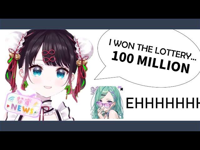 【NazuNews】 Winning a 100-million-yen Lottery 【Nazuna, Lisa, Sumire, Beni | VSpo! ENG SUB】