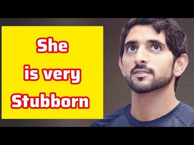 She is very Stubborn | Sheikh Hamdan | Fazza Prince of Dubai | Fazza Poems