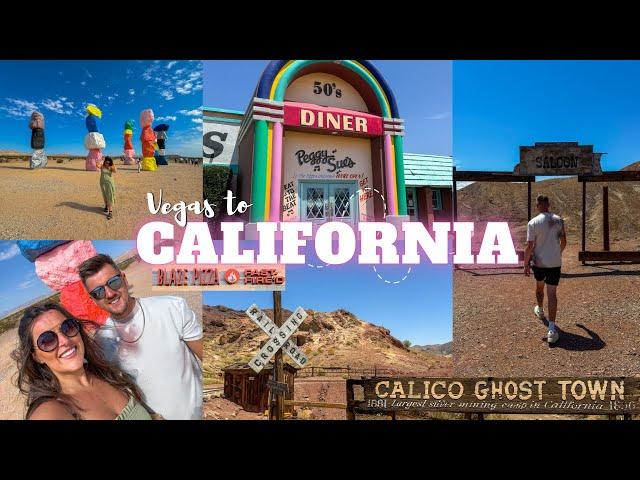 Vegas to LA Road Trip, 7 Magic Mountains, Peggy Sue's & Calico Ghost Town | Downtown Disney | DAY 5