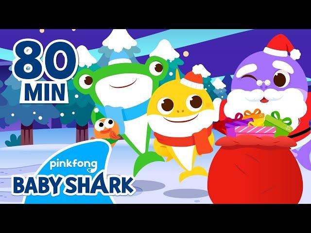 Santa Shark is Coming to Town | +Compilation | Baby Shark Christmas | Baby Shark Official