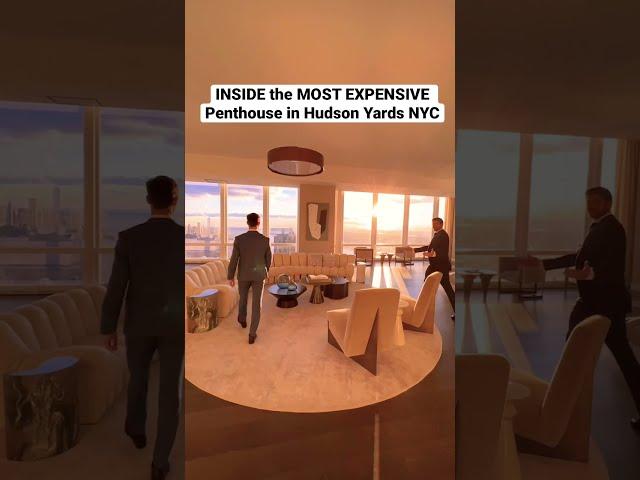 The MOST EXPENSIVE $50,000,000 Penthouse in Hudson Yards NYC #shorts