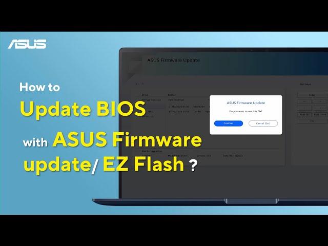 How to Update BIOS Using ASUS Firmware Update or EZ Flash?   | ASUS SUPPORT
