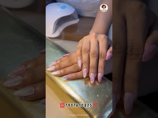 Pink Cat Eye Nails|Soft Gel Extension|Nail art minivlog#nails #nailart #shorts #minivlog #naildesign