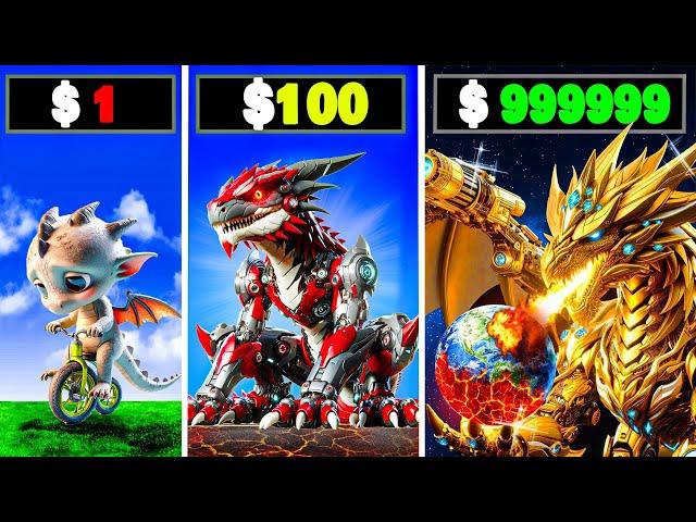 $1 to $1,000,000 Mecha DRAGONS in GTA 5 RP