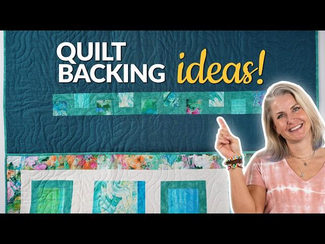 3 EASY Ways to Customize Your Quilt Backing!