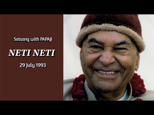 PAPAJI - Neti Neti