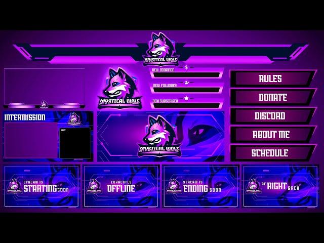 Top Twitch Overlay Design 122 Free Twitch Overlay Template