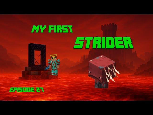 I CAUGHT My First STRIDER in Minecraft! – Ep27