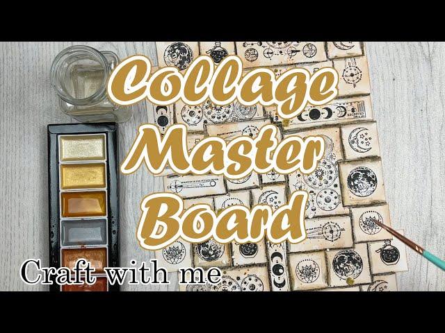 Collage Master Board || Craft with me || Tutorial