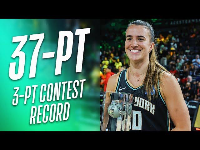 When Sabrina Ionescu’s Broke The  All-Time 3-Point Challenge Record!