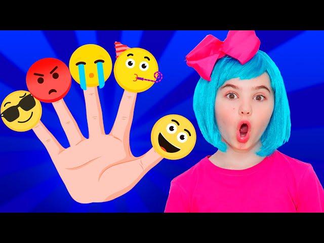 Finger Family Emoji Song | Kids Songs - Nick and Poli