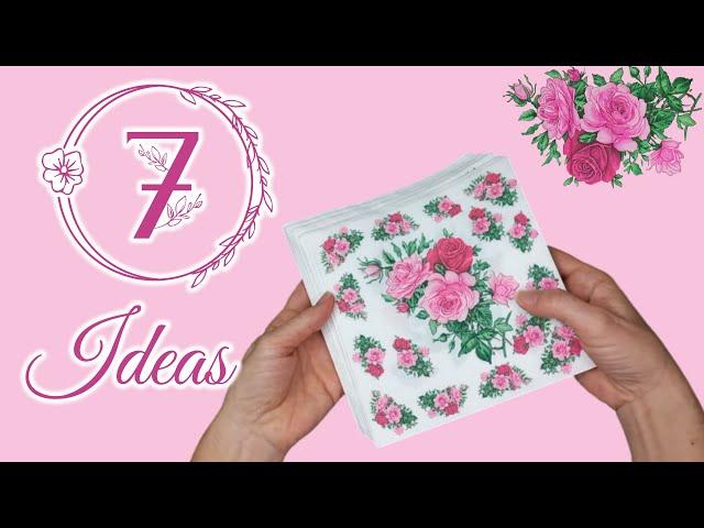 Discover 7 Craft Ideas You Can Make to Sell / Paper Napkins and DECOUPAGE