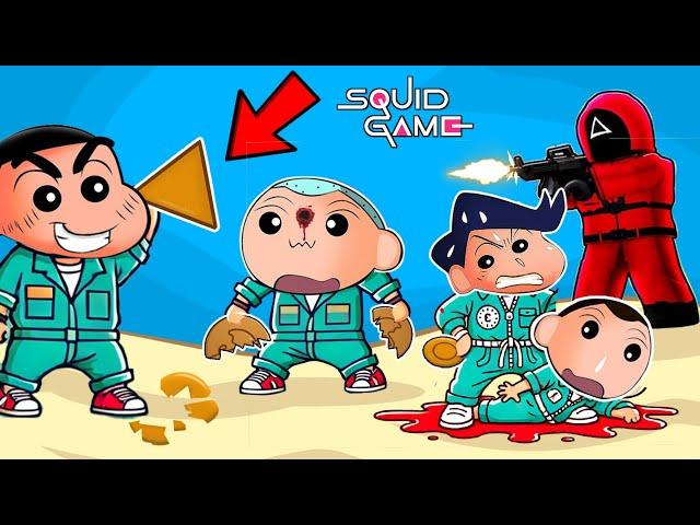 Shinchan Trying To Win Squid Game 2 With Friends  | Shinchan Playing Squid Game | Funny Game 