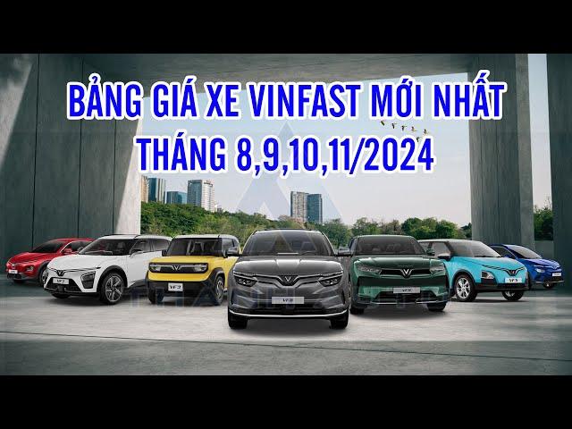 Bảng giá xe VinFast tháng 09/2024 - Giá lăn bánh xe VinFast tháng 09/2024 mới nhất | Thành Auto