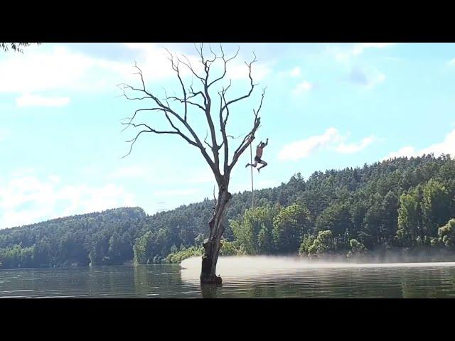Dubrauskaje reservoir: Oak jumping
