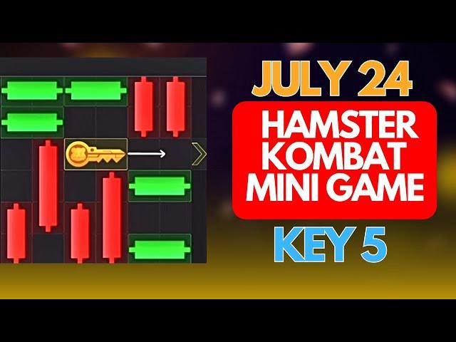 July 24 Hamster Kombat Mini Game: Claim Key 5