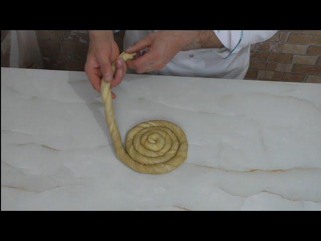 TEL TEL PASTANE USULU TAHİNLİ ÇÖREK YAPIMI (Tahinli Çörek Tarifi)