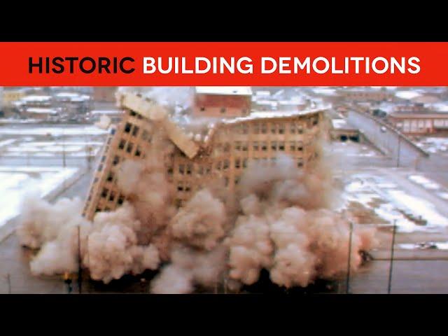 Rare Final Look of Historic Buildings Moments Before Destruction