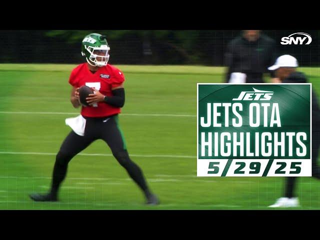 Jets OTA Highlights | Justin Fields, Garrett Wilson, Armand Membou | 5/29/25