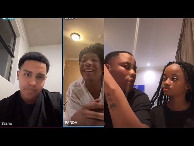 Sasha confronts Panda for dating his X Thando & breaking the bro code full TikTok live