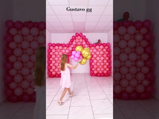 BALLOON CASTLE  Balloon decoration ideas  birthday decoration ideas at home #tiktok  #balloon