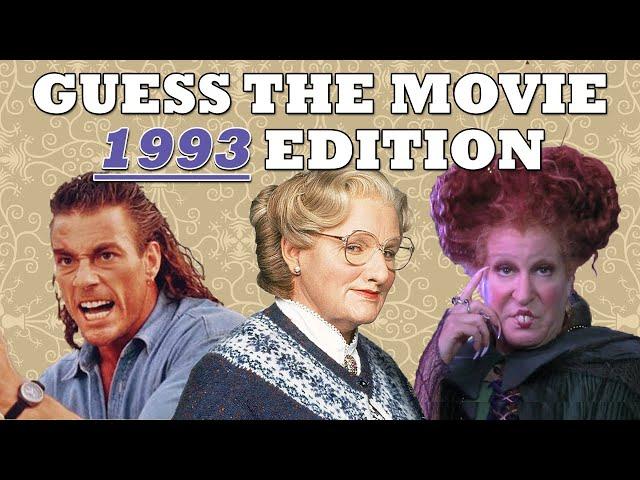 Guess The Movie 1993 Edition | 90's Movies Quiz Trivia