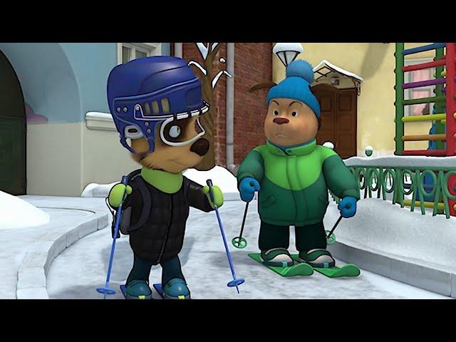 The Barkers | Barboskins  Snow racing | Cartoons for kids