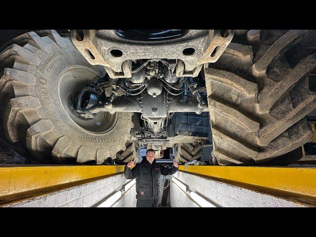 Changing the oil on a 300hp tractor