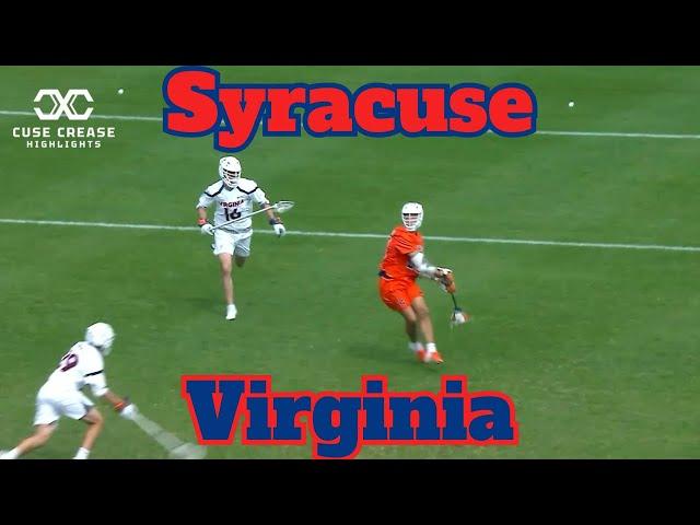 Syracuse vs Virginia 2025 Lacrosse Highlights
