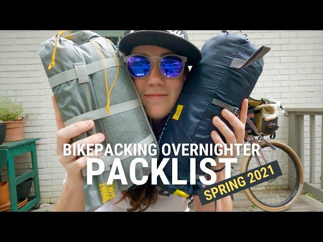 How I pack for an overnight bikepacking trip - spring 2021 packlist