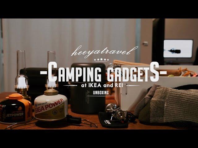 ENG미국캠핑 | 이케아 신상구경하기. 캠핑용품 언박싱 | Camping gadgets from REI. IKEA. MSR. Amazon. Soto Stove. LED Lamp |