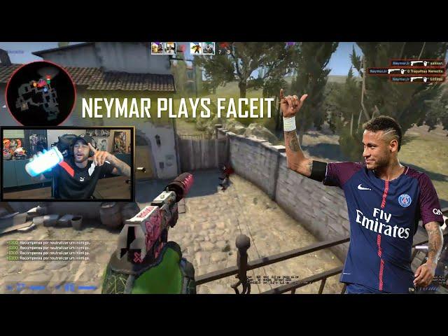 NEYMAR PLAYS FACEIT ON STREAM (CS:GO)