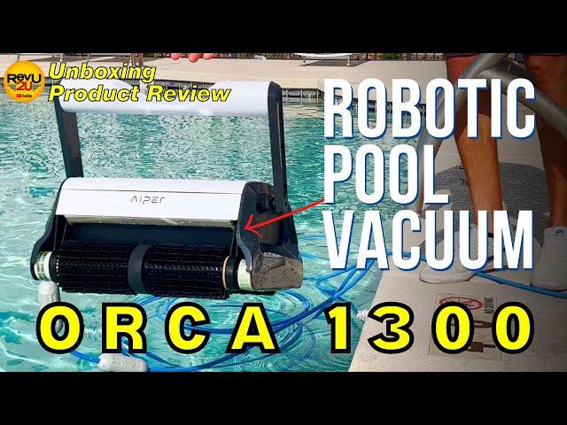 We Review the AIPER Orca 1300 Robotic Pool Vacuum - It Eats!