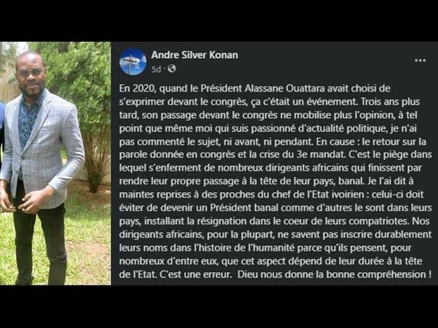 DROIT DE REPONSE D'ECLAIREUR PRO VERITE A ANDRE SILVER KONAN