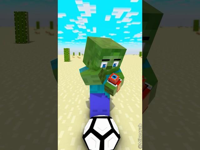 Zombie Becomes Herobrine in Bruce Lee Soccer Challenge ⌚| Transform Watch