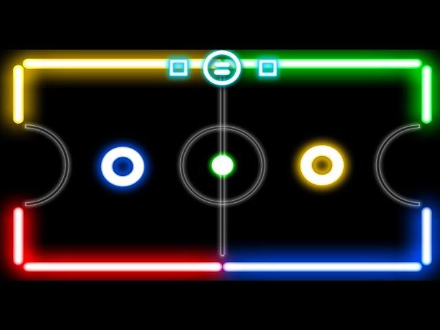 GLOW HOCKEY - ПРОХОЖДЕНИЕ ИГРЫ НА ВСЕХ УРОВНЯХ СЛОЖНОСТИ