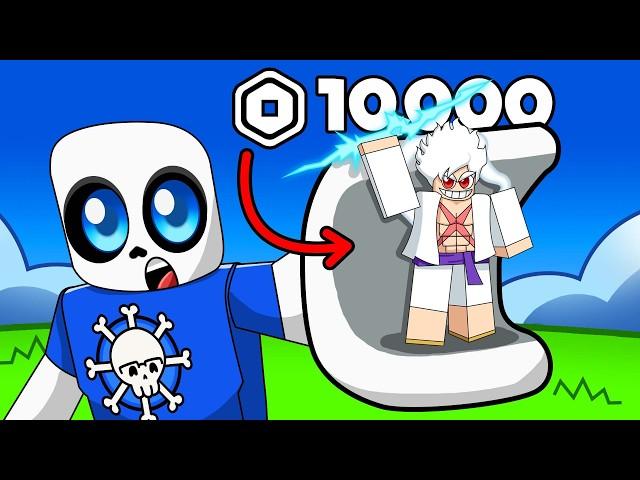 Spending $10,000 Robux For Gear FIVE Luffy In Roblox Anime Tower Defense